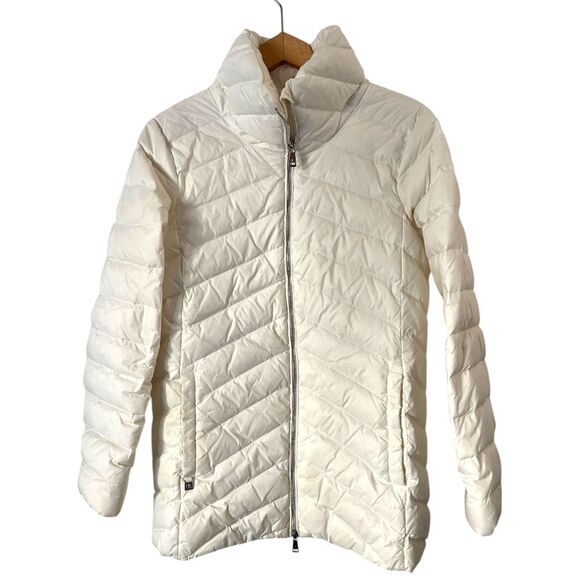 Lauren Ralph Lauren Cream Ivory Down Puffer Jacket S‎ - Picture 1 of 14